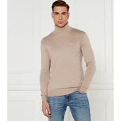 Swetry męskie - GUESS Golf EBENEZER | Slim Fit | z dodatkiem jedwabiu - miniaturka - grafika 1