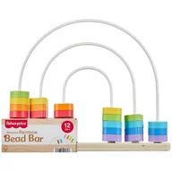 Zabawki interaktywne dla dzieci - Zabawka edukacyjna FISHER PRICE Labirynt z tęczowych koralików JFG15 - miniaturka - grafika 1
