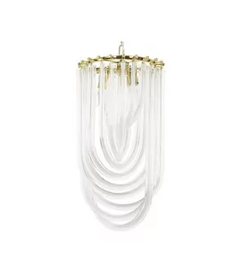 KingHome Lampa wisząca MURANO L złota szkło metal JD9607-L.GOLD - Lampy sufitowe - miniaturka - grafika 1