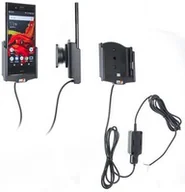 Uchwyty samochodowe do telefonów - Uchwyt do Sony Xperia XZ1 z wbudowaną ładowarką samochodową do profesjonalnego montażu - miniaturka - grafika 1