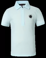 Koszulki jeździeckie - Koszulka polo COVALLIERO 24SS młodzieżowa niebieska, rozmiar: 152/158 - miniaturka - grafika 1