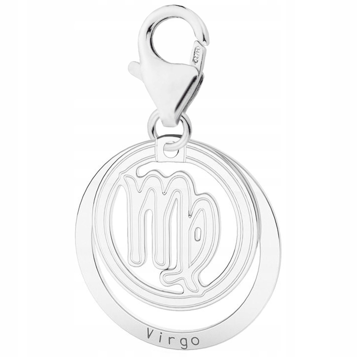 Zawieszka Srebrna ze Znakiem Zodiaku Virgo Znak Zodiaku Panna SREBRO 925