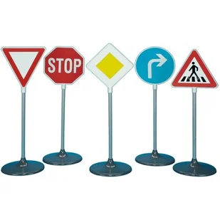 Klein Theo Znaki drogowe - Zestaw znakow 5 szt, Theo 2980 2980 5 - Tory, garaże, parkingi - miniaturka - grafika 1