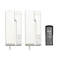 Domofony - Domofon DUO BIANCO ADP-33A3 biały EURA - miniaturka - grafika 1