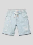 Spodnie i spodenki dla chłopców - Szorty jeansowe z przetarciami model ‘CABRINI’ - miniaturka - grafika 1
