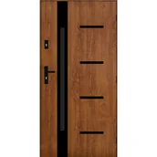 Drzwi zewnętrzne - PANTOR Drzwi stalowe zewnętrzne wejściowe Tulon Złoty Dąb 90 prawe - miniaturka - grafika 1