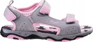 Buty dla dziewczynek - Bejo Sandały dziecięce dziewczęce Bejo Alisi JRG różowo-szare rozmiar 28 - miniaturka - grafika 1