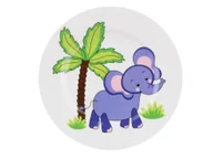 Miseczki i talerzyki dla dzieci - Talerz deserowy 21 cm Lubiana - Roma 5137A "Słoń" - miniaturka - grafika 1