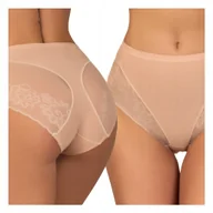 Majtki damskie - Wyszczuplające majtki MODELUJĄCE korygujące ODDYCHAJĄCE koronkowe - miniaturka - grafika 1
