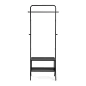 Meble do przedpokoju - Czarny metalowy stojak na ubrania Kave Home Bently - miniaturka - grafika 1