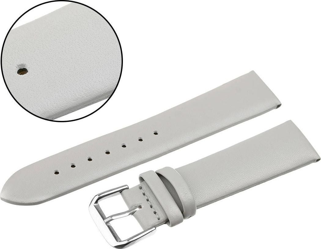 AlleTime Pasek Pacific uniwersalny 22 mm skórzany szary