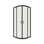 Kabiny prysznicowe - Kabina prysznicowa Kama Black 80 X 80 X 183 Liveno - miniaturka - grafika 1