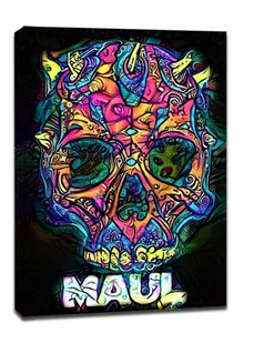 PsychoSkulls, Darth Maul, Star Wars Gwiezdne Wojny - obraz na płótnie Wymiar do wyboru: 70x100 cm - Obrazy i zdjęcia na płótnie - miniaturka - grafika 1