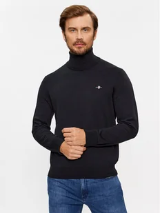 Gant Golf Classic Cotton Rollerneck 8030563 Czarny Regular Fit - Swetry męskie - miniaturka - grafika 1
