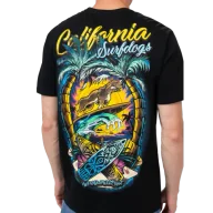 Koszulki sportowe męskie - Pit Bull T-Shirt Koszulka Surfdog Black - miniaturka - grafika 1