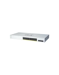Cisco switch CBS220-24FP-4G, 24xGbE RJ45, 4xSFP, PoE+, 382W (CBS22024FP4GEURF) - Switche - miniaturka - grafika 1