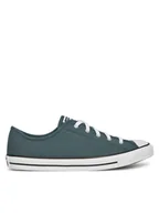 Trampki damskie - Converse Trampki Chuck Taylor All Star Dainty A12566C Zielony - miniaturka - grafika 1