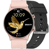 Smartwatch - Gravity GT19-4 Różowy, Czarny - miniaturka - grafika 1