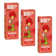 Przekąski dla dzieci - Bob Snail Galaretka Jabłko-wiśnia Zestaw 3 x 27 g - miniaturka - grafika 1