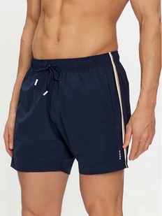 Boss Szorty kąpielowe Iconic 50491594 Granatowy Regular Fit - Kąpielówki męskie - miniaturka - grafika 1