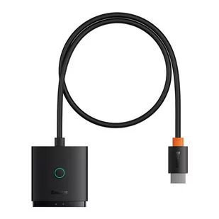 Adapter HDMI Baseus 2w1 z kablem 1m (czarny) - Adaptery i przejściówki - miniaturka - grafika 3