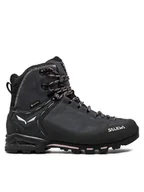 Buty trekkingowe damskie - Salewa Trekkingi Mtn Trainer Classic Mid Gtx GORE-TEX 61427 0873 Szary - miniaturka - grafika 1