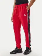Spodnie sportowe męskie - Kappa Spodnie dresowe Banda Alanz 3 321Y8FW Czerwony Comfort Fit - miniaturka - grafika 1