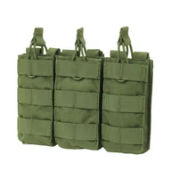 Odzież taktyczna i umundurowanie - Condor - Open Top Triple M4/M16 Mag Pouch - Zielony OD - MA27-001 - miniaturka - grafika 1
