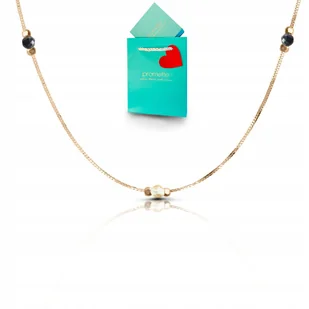 Turmalin cytryn naszyjnik choker kamienie naturalne celebrytka złota 925 - Naszyjniki - miniaturka - grafika 1