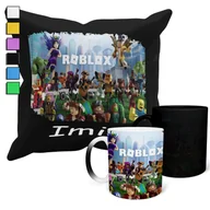 Gadżety dla niej i dla niego - ZESTAW KUBEK MAGICZNY + POSZEWKA Z PODUSZKĄ- ROBLOX GRY PREZENT + IMIĘ - miniaturka - grafika 1