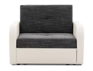 Fotel rozkładany do salonu, Faso, 103x100x82 cm, popiel, biały - Fotele - miniaturka - grafika 1