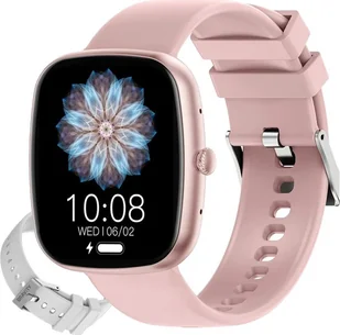Gravity GT18-2 Różowy, Szary - Smartwatch - miniaturka - grafika 1