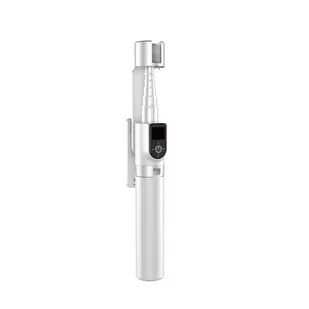 Selfie stick / kijek teleskopowy ze statywem Dudao F18W - biały - Selfie stick - miniaturka - grafika 1
