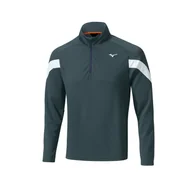 Golf - Męska bluza golfowa Mizuno Breath Thermo Drop 1/4 Zip navy - miniaturka - grafika 1