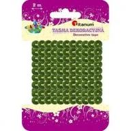 Zabawki kreatywne - Titanum Cekiny na taśmie 6 mm, 2 m zielone - miniaturka - grafika 1