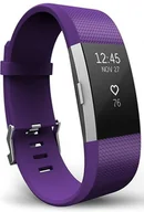 Akcesoria do smartwatchy - PASEK DO ZEGARKA Fitbit Charge 2 SILIKON FIOLETOWY WODOODPORNY - miniaturka - grafika 1