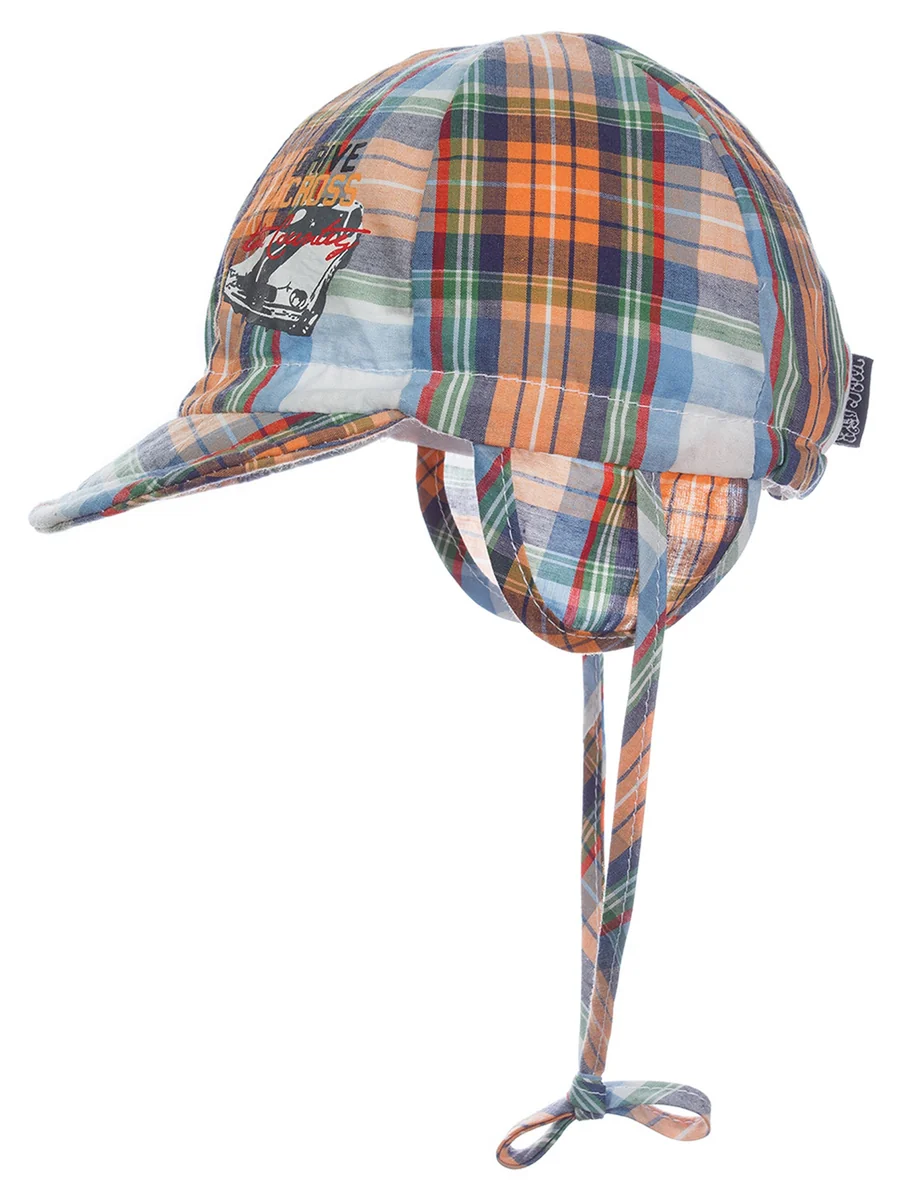 Czapka z daszkiem i wiązaniem wielokolorowa Doll r.47