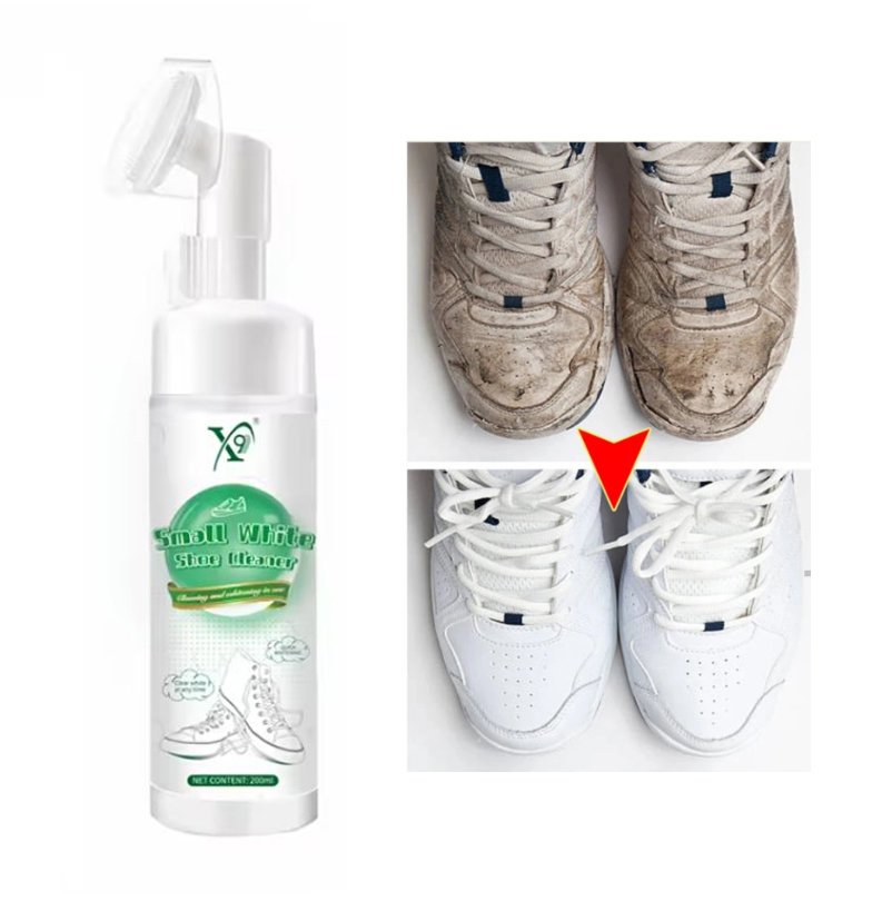 Profesjonalna pianka do czyszczenia białych butów ze szczoteczką 200 ml