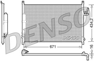 Skraplacz, klimatyzacja Denso DCN46015 - Akcesoria do klimatyzacji i ogrzewania - miniaturka - grafika 1