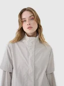 Kurtki damskie - 4F Kurtka przejściowa damska - beżowa L - miniaturka - grafika 1