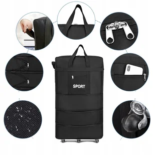 Torba podróżna na 6 kółkach o dużej pojemności wodoodporny 48*28*82cm - Torby podróżne - miniaturka - grafika 1