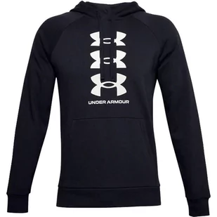 Bluza męska Under Armour Rivial Fleece czarna - Bluzy sportowe męskie - miniaturka - grafika 1