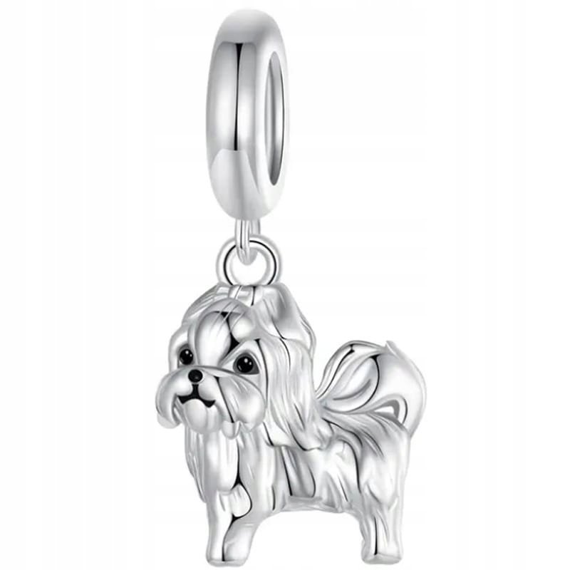 Charms Zawieszka Charms Pies Shih Tzu Srebro 925 Charmsy Trusky