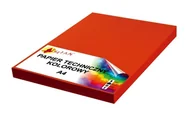 Szkolne artykuły papiernicze - Papier techniczny A4 300g czerwony intensywny 50 arkuszy - miniaturka - grafika 1