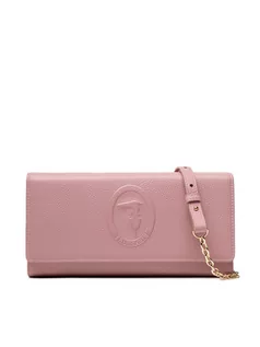 Torebki damskie - Trussardi Torebka Iris Clutch Stampa 75B01292 Różowy - grafika 1