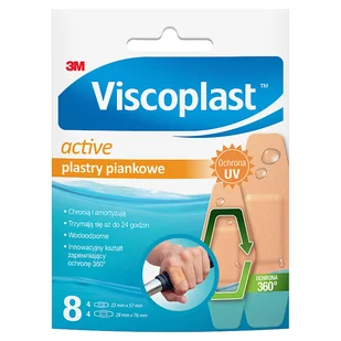 Viscoplast Active plastry piankowe x 8 szt - Apteczki i materiały opatrunkowe Viscoplast Active plastry piankowe x 8 szt - Apteczki i materiały opatrunkowe - miniaturka - grafika 1