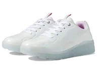 Kapcie damskie - Skechers Street Girls, Kapcie, White Synthetic/Silver Trim, 37 EU, White Synthetic Silver Trim, 37 EU - miniaturka - grafika 1
