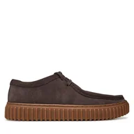 Półbuty męskie - Półbuty Clarks Torhill Lo 26181386 Brązowy - miniaturka - grafika 1