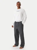 Piżamy męskie - Calvin Klein Piżama Ls Tee LV00NM2953 Biały Regular Fit - miniaturka - grafika 1