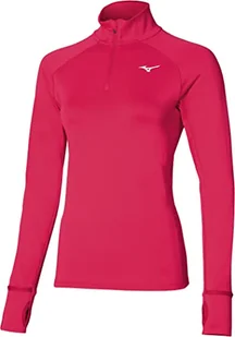 Mizuno Damska koszulka z napisem"Warmalit" Hz Czerwony różany czerwony S J2GC1713 - Koszulki i topy damskie - miniaturka - grafika 1